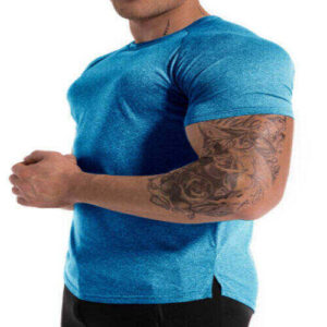 Wholesale Men’s Blue Workout T-shirt