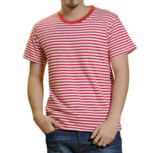 Wholesale Men’s Multi-Color Striped T-shirt