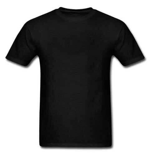 Wholesale Men's Black Fitted Tee