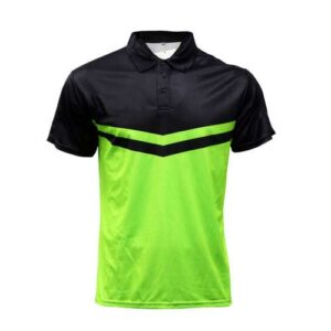 Men's Black & Green Jersey T-shirt Supplier