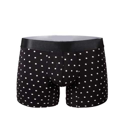 Mens black polka dot underwear 1
