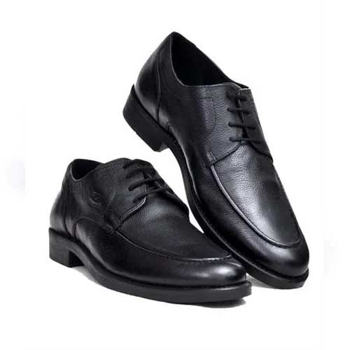 Mens classic black leather shoes 1