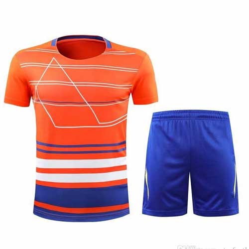Mens orange blue jersey set 1