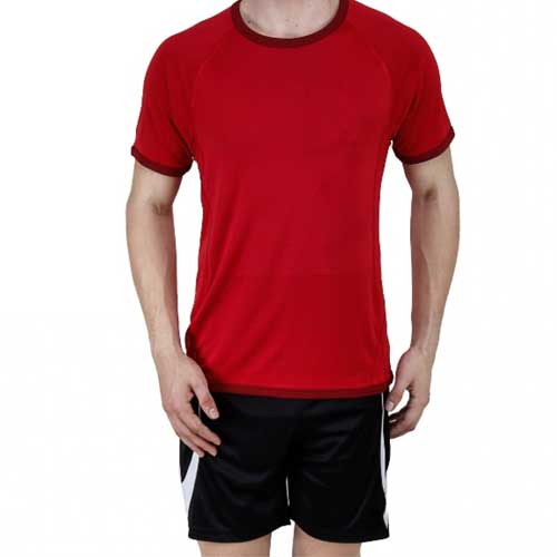 Mens red casual tee 1