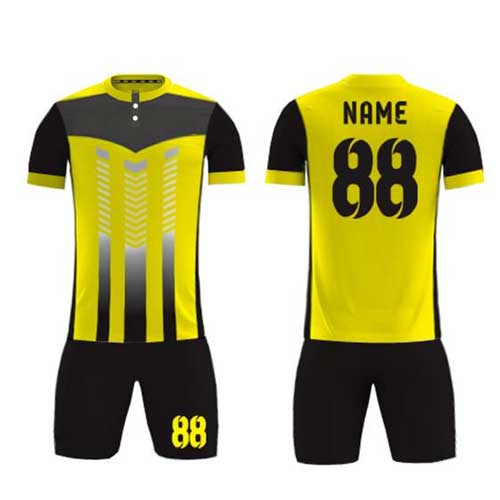 Mens yellow black lycra jersey set