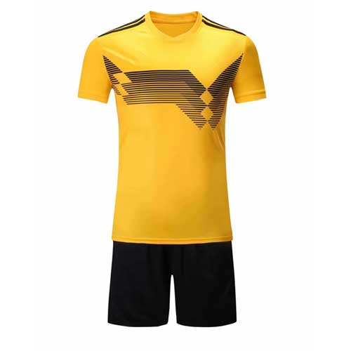 Men's Yellow & Black Jersey Set Manufacturer