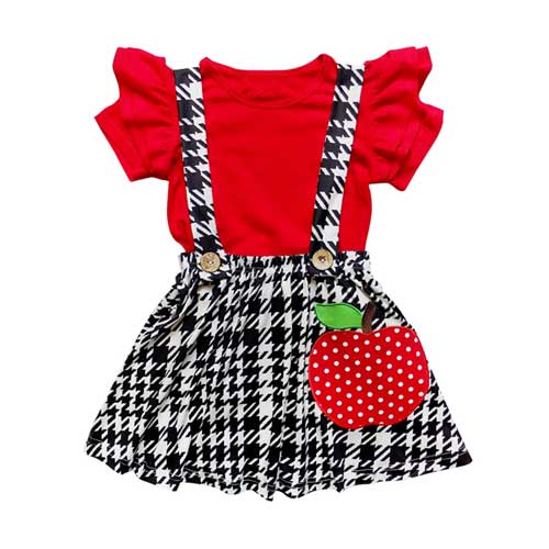 Toddlers Apple Red Dress 1