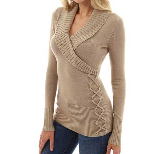 Women's Beige Cardigan Clothing Manufacturer