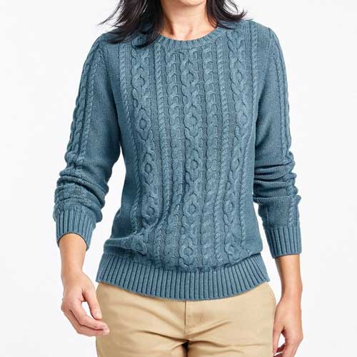 Womens faded blue sweater 1