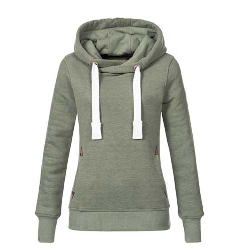 Womens mint grey hoodie 1
