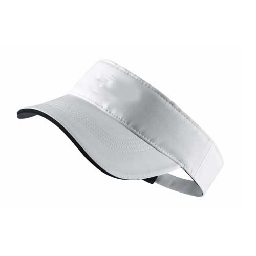 Womens white visor hat 1