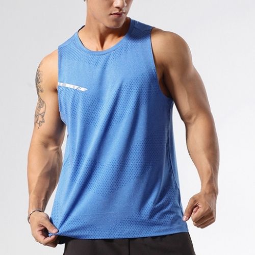 Wholesale Men's Blue Sports Vest