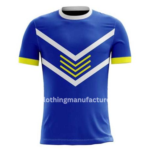 wholesale men’s neon & blue jersey tee