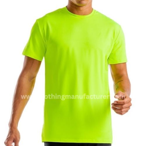 wholesale men’s neon green sports t-shirt