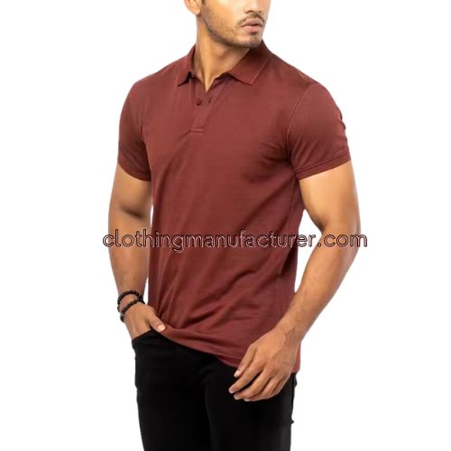 men brown polo shirt wholesale