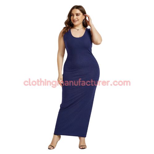 wholesale plus size sleeveless maxi dresses