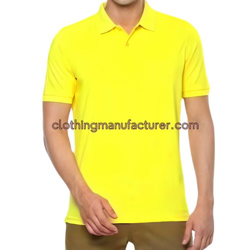 men yellow polo t shirt wholesale