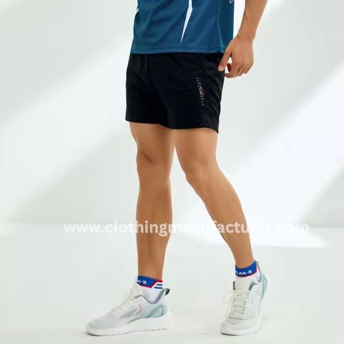 wholesale mens black tennis short in bulk