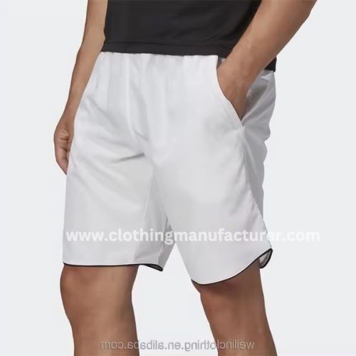 wholesale mens white tennis short in bulk
