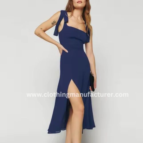 wholesale blue maxi dress for women