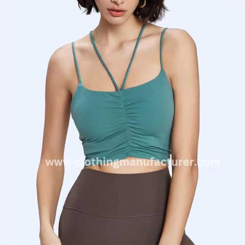 wholesale green backless top for women
