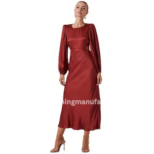 wholesale round neck maxi dress manufacturer
