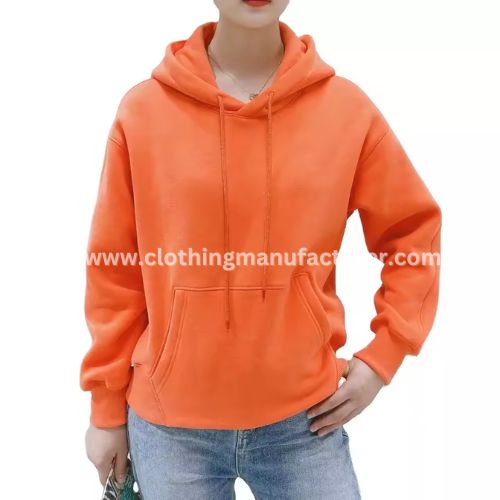 women orange hoodie wholesale