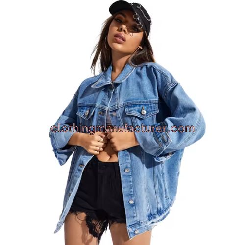 women oversized denim jacket supplier women oversized denim jacket wholesale