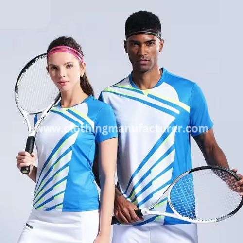 wholesale blue and white tennis team jerseys