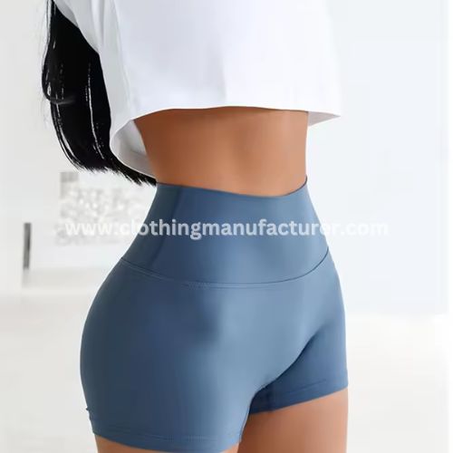 wholesale blue compression gym short for women