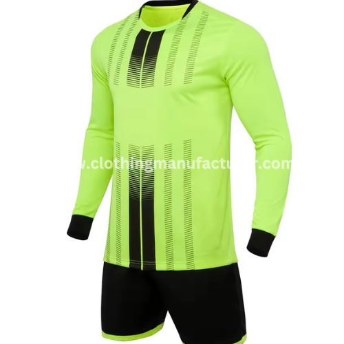green and black sublimated goalkeeper jersey wholesale