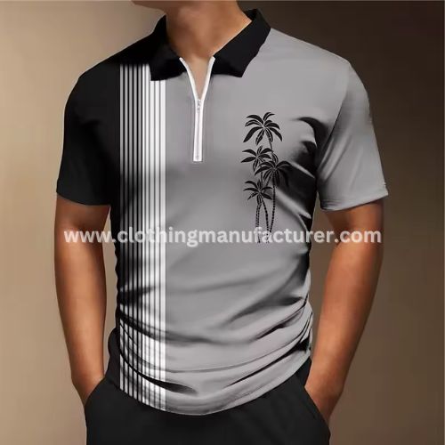 men digital printed polo shirt wholesale
