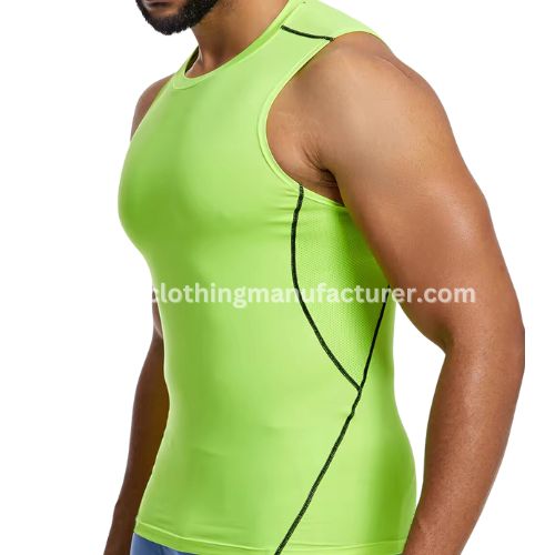men light green gym vest wholesale