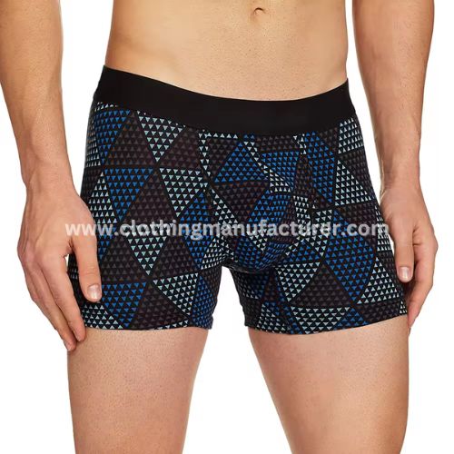 men sublimation printed polyester underwear wholesale