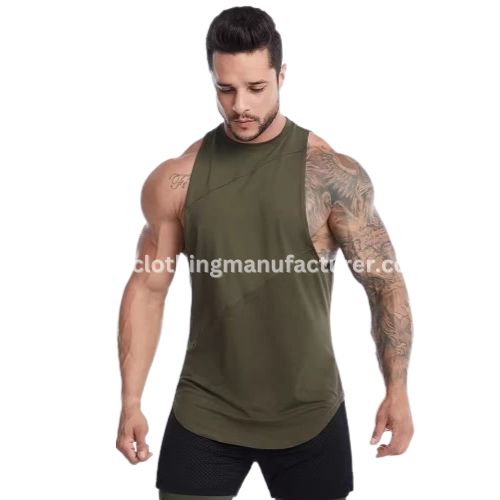 men solid color sleeveless gym tank wholesale