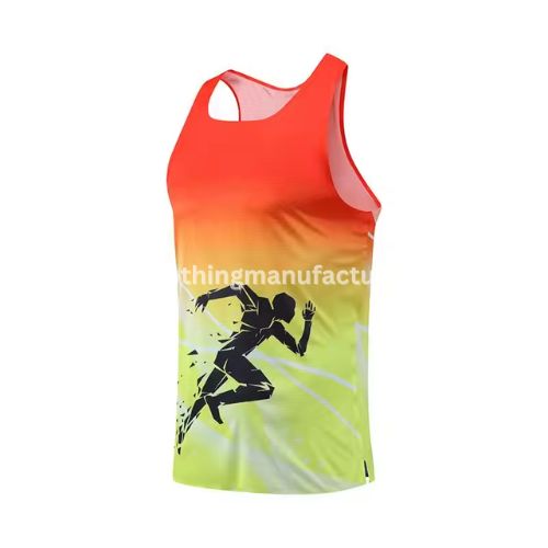 wholesale printed marathon tank top for men