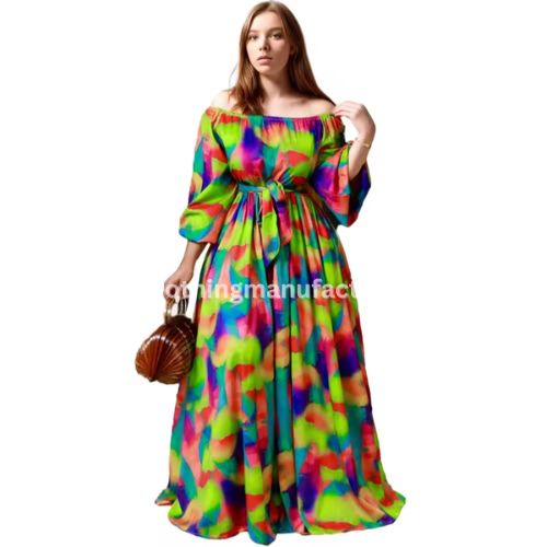 sublimation maxi dress wholesale