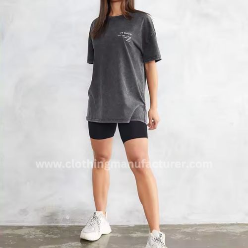 wholesale women’s oversized acid wash t-shirts