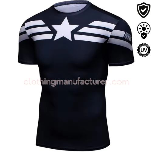 Men Anti-UV Short Sleeve Rash Guard Wholesale