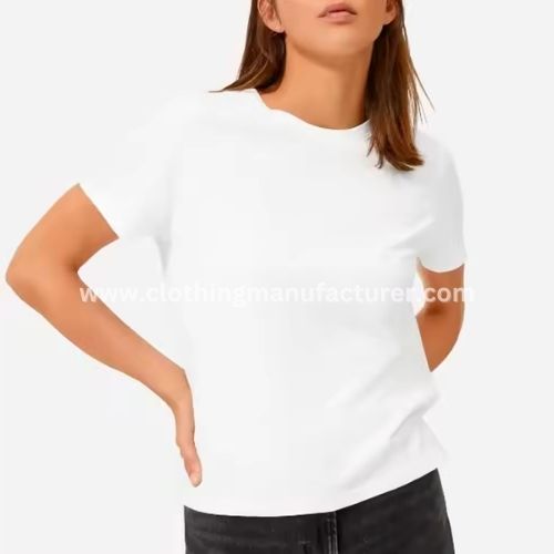 Women's White Cotton T Shirts Wholesale