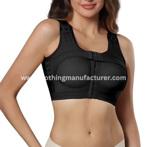 Adjustable Black Push Up Support Bra Wholesale