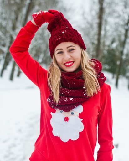 cherry red christmas clothing manufacturer