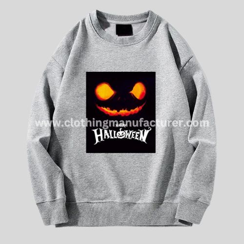 Halloween Cotton Round Neck Sweatshirt Manufacturer