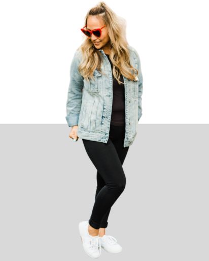 wholesale leggings with denim jacket