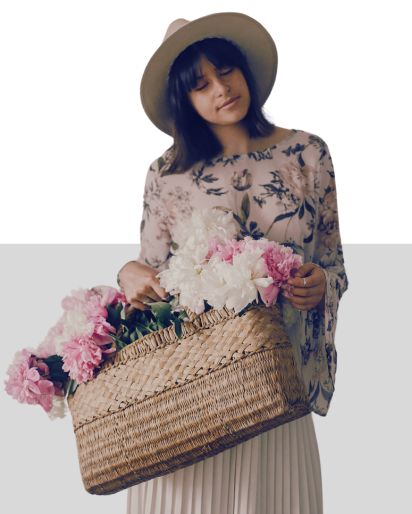 Pink Floral Top With White Flowy Skirt Manufacturer