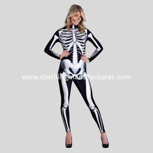 Women's Skeleton Halloween Jumpsuit Wholesale