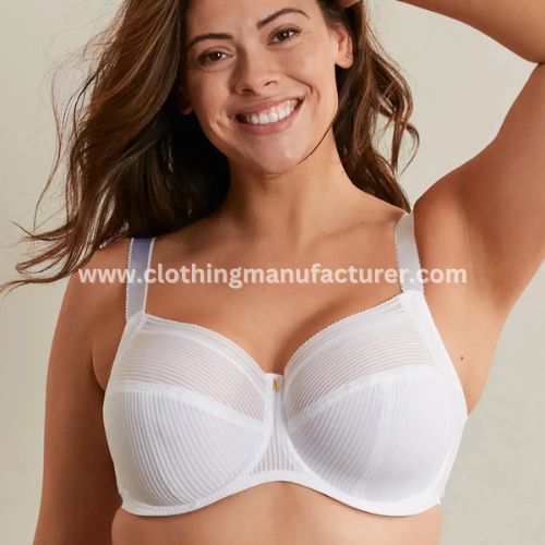 Women's Cotton White Mesh Bra Manufacturer
