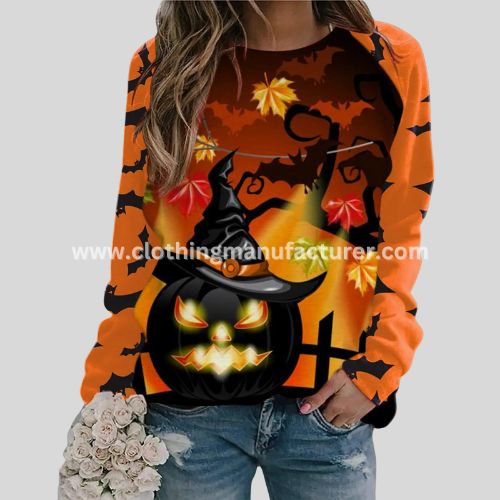Women's Halloween Long Sleeve T Shirt Manufacturer