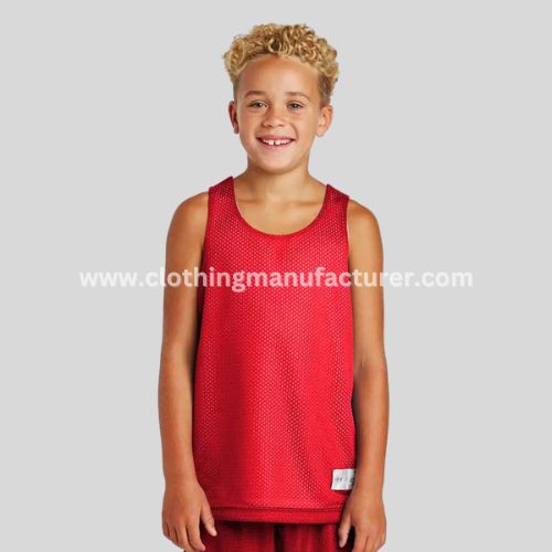 boys red classic mesh reversible tank tops boys red classic mesh reversible tank tops manufacturer