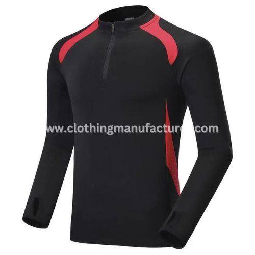 football long sleeve polyester training shirt for winter wholesale